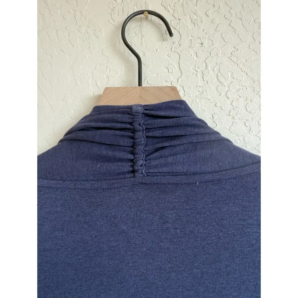 Coolibar UPF 50+ Sun Protection Cardigan Navy Blue Wrap Jacket Women's Medium - Picture 6 of 9